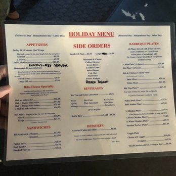 Daddy D'z BBQ Joynt - Menu - Barbeque Near Me - Atlanta, Georgia