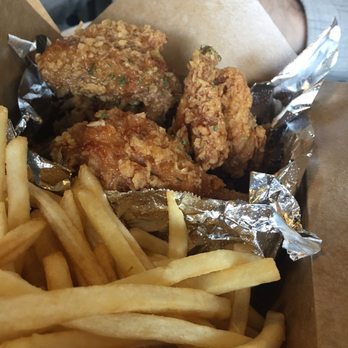 Crunchicken - Honey garlic with AWESOME fries - Korean Near Me - Cypress, California Crunchicken - Honey garlic with AWESOME fries - Korean Near Me - Cypress, California