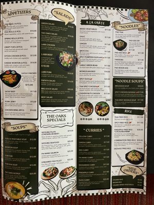 Menu photo 2 The Oaks Thai Cafe Thousand Oaks, CA Menu photo 2 The Oaks Thai Cafe Thousand Oaks, CA