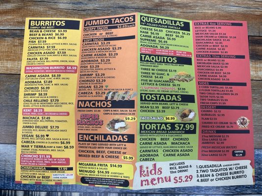 Menu photo 4 Mexi Drive Kent, WA Menu photo 4 Mexi Drive Kent, WA