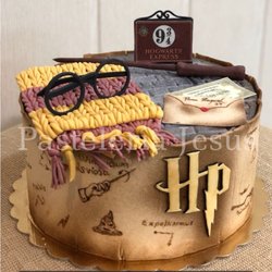 Pastelería Jesús - Tarta fondant Harry Potter
