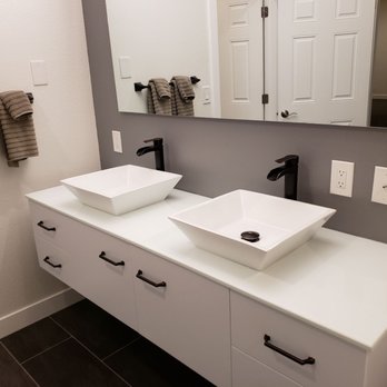 Twin Eagle Construction - Double floating vanity - General Contractors Near Me