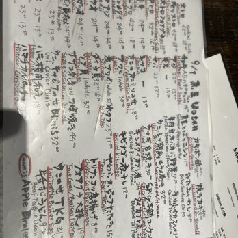 Izakaya Uosan - Daily hand written menu - Izakaya Near Me - Honolulu, Hawaii Izakaya Uosan - Daily hand written menu - Izakaya Near Me - Honolulu, Hawaii
