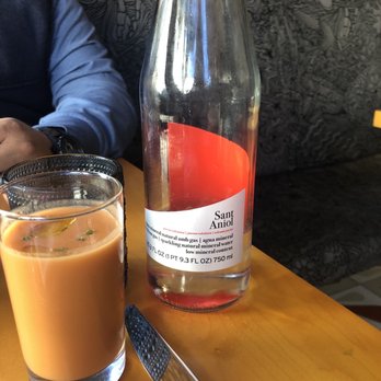 Jaleo - Gazpacho and sparkling water - Spanish Near Me - Washington, DC, District of Columbia