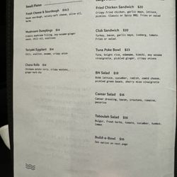 Berkeley North - Lunch Menu