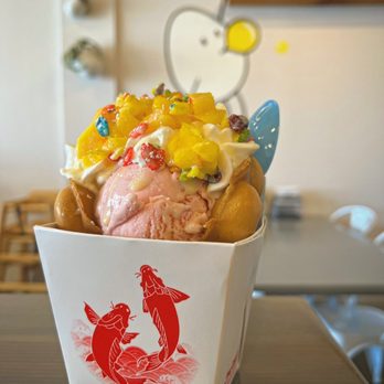 Bubble Egg - 7. Mango On The Rocks Ice Cream Waffle - Asian Fusion Near Me - Katy, Texas Bubble Egg - 7. Mango On The Rocks Ice Cream Waffle - Asian Fusion Near Me - Katy, Texas