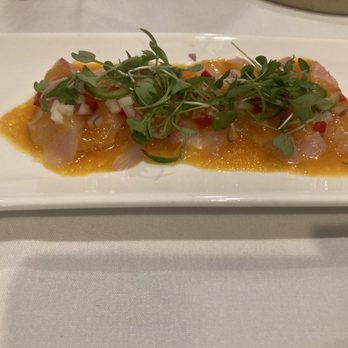 Lemon & Thyme - Fish crudo - New American Near Me - Costa Mesa, California
