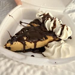 Peanut butter pie. Creamy, right amount of tang and delicious crust.