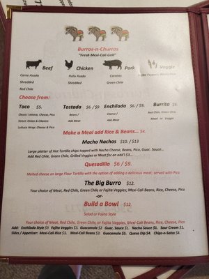 Menu photo 7 Burros n Churros Westwood, CA