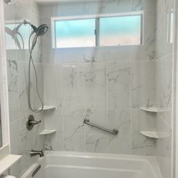 Guest bathroom tub/shower remodel. Guest bathroom tub/shower remodel.
