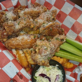 Buffalo Bar - Parmesan garlic wings and truffle fries - Asian Fusion Near Me - Atlanta, Georgia Buffalo Bar - Parmesan garlic wings and truffle fries - Asian Fusion Near Me - Atlanta, Georgia