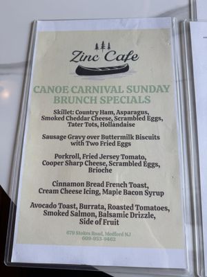 Menu photo 2 Zinc Cafe Medford, NJ Menu photo 2 Zinc Cafe Medford, NJ