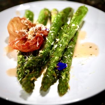 Tata's Cafe - Roasted asparagus and prosciutto with mustard vinaigrette - Breakfast & Brunch Near Me - Hawthorne, California Tata's Cafe - Roasted asparagus and prosciutto with mustard vinaigrette - Breakfast & Brunch Near Me - Hawthorne, California