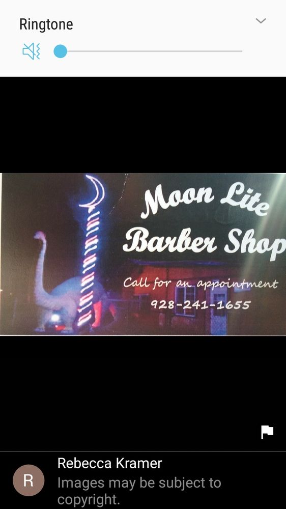 Moon Lite Barbershop Logo