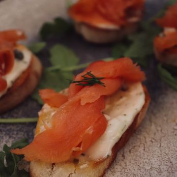 La Fontaine Restaurant - Smoked Salmon Crostini - French Near Me - Mountain View, California La Fontaine Restaurant - Smoked Salmon Crostini - French Near Me - Mountain View, California