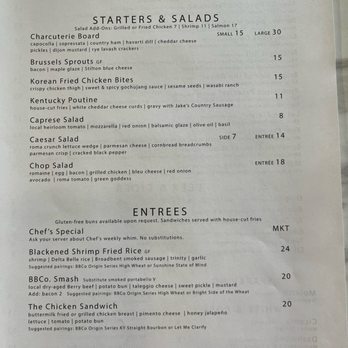 Bardstown Bourbon Company - July 2025- server says menu changes throughout the seasons - Distilleries Near Me - Bardstown, Kentucky Bardstown Bourbon Company - July 2025- server says menu changes throughout the seasons - Distilleries Near Me - Bardstown, Kentucky