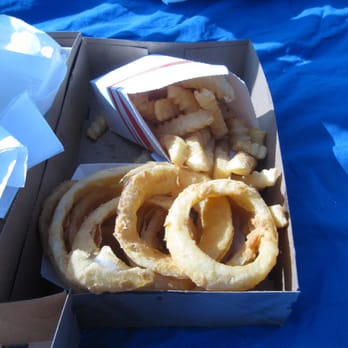 The Clam Shack - fries & onion rings 7/2013 - Seafood Near Me - Kennebunk, Maine The Clam Shack - fries & onion rings 7/2013 - Seafood Near Me - Kennebunk, Maine