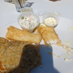 Copper Bottom Bar And Grill - All you can eat Friday fish fry with potato pancakes.