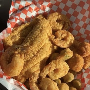 Seafood Heaven - 2pc Catfish 6 shrimp fried okra - Seafood Near Me - Houston, Texas Seafood Heaven - 2pc Catfish 6 shrimp fried okra - Seafood Near Me - Houston, Texas