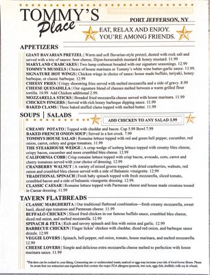 Menu photo 6 Tommy's Place Port Jefferson, NY Menu photo 6 Tommy's Place Port Jefferson, NY