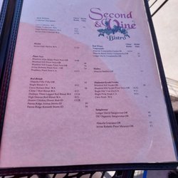Second and Vine Bistro - Menu