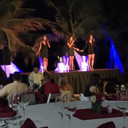 Entertainment at outside dinner Entertainment at outside dinner