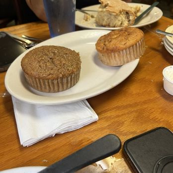 Harriette's Restaurant - Apple pie muffin and bacon maple muffin - Breakfast & Brunch Near Me - Key Largo, Florida