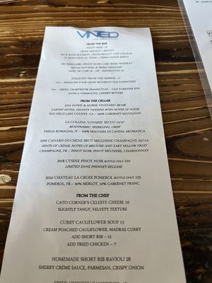 Menu photo 7 Vinted Wine Bar & Kitchen West Hartford, CT