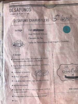 Menu photo 5 El Chahuistle Guanajuato, GUA