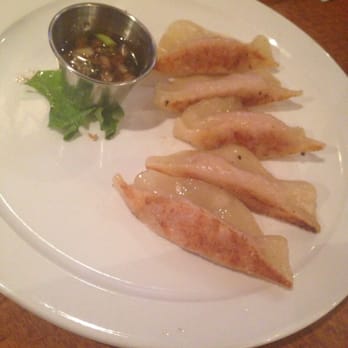 Fat Choy - Pot stickers with garlic sauce - New American Near Me - Las Vegas, Nevada Fat Choy - Pot stickers with garlic sauce - New American Near Me - Las Vegas, Nevada