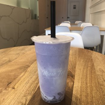 Muse Tea - Taro Coco with Lychee Jelly - Bubble Tea Near Me - Houston, Texas Muse Tea - Taro Coco with Lychee Jelly - Bubble Tea Near Me - Houston, Texas
