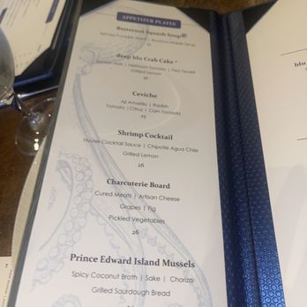 Deep Blu Seafood Grille - Menu - Seafood Near Me - Orlando, Florida