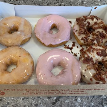Duck Donuts - Glazed, Strawberry Glazed, and Maple Bacon Covered. - Donuts Near Me - Woodbridge, Virginia