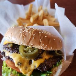 Town Burger - Monster burger with jalapeños