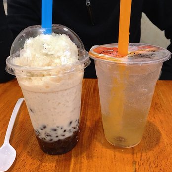 Pho Hoang - Red bean milk bobba, salted plum soda - Vietnamese Near Me - Flushing, New York