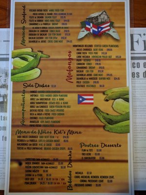 Menu photo 1 La Casona de Fifi Luquillo, PR