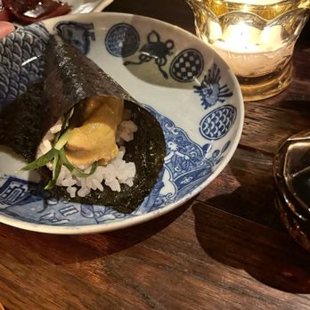 RVR Venice - Uni hand roll - Izakaya Near Me - Venice, California RVR Venice - Uni hand roll - Izakaya Near Me - Venice, California