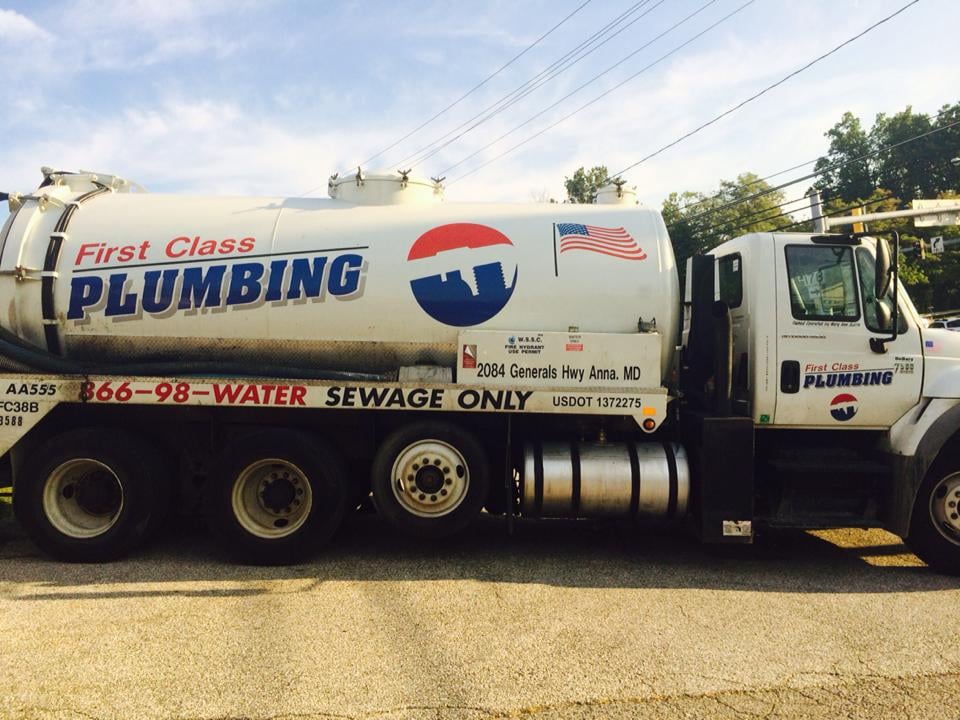 Slide of First Class Plumbing