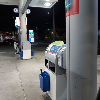 Chevron - gas pumps at a gas station - Gas Stations Near Me - Alameda, California