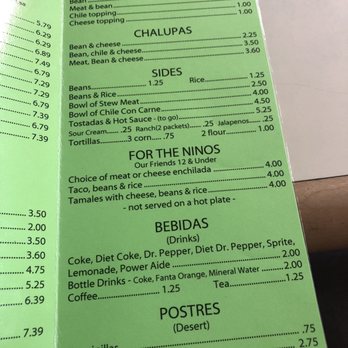Savannah's Restaurant - the menu for the restaurant - Mexican Near Me - Levelland, Texas