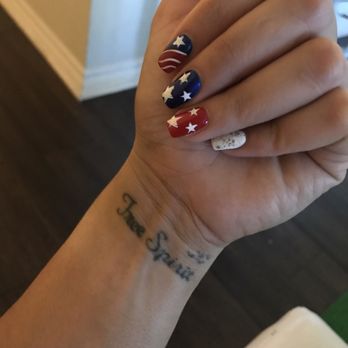 Exotic Nails & Spa - 4th of July nails! - Nail Salons Near Me - Paramount, California