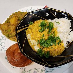 UW Slow Food - Dal, tarkari, bhat, Nepali Jerry