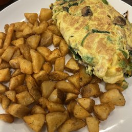 Create your own Omelette & potatoes.