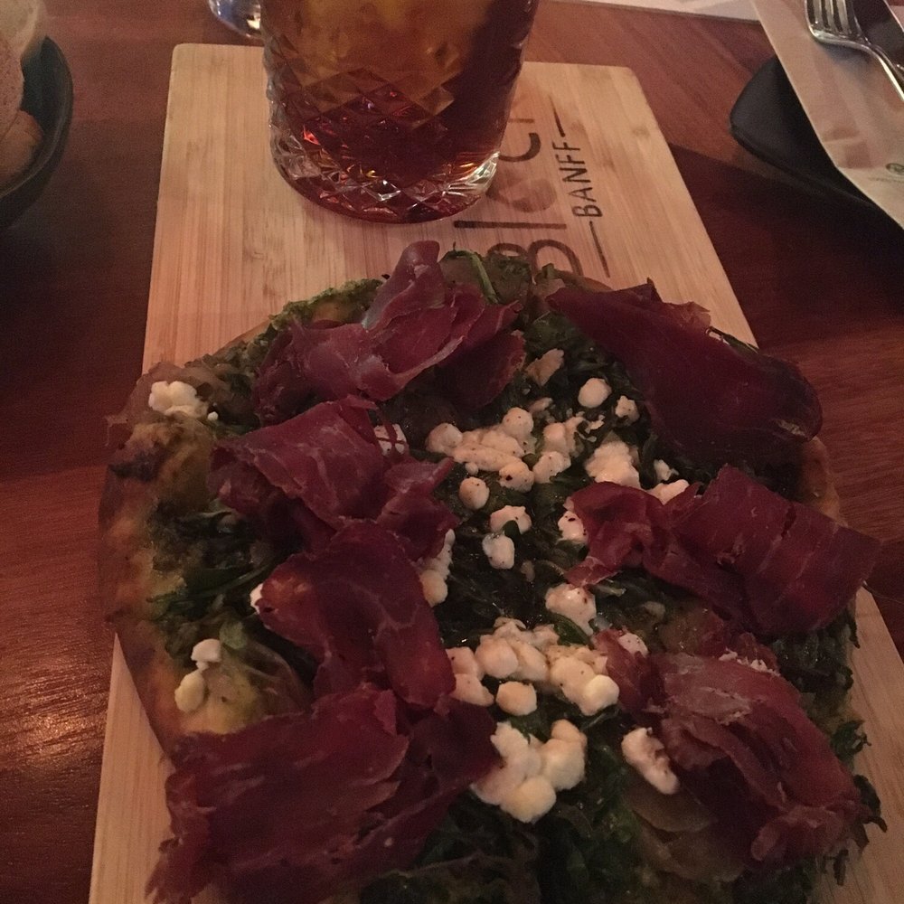 Block Kitchen + Bar - Bison flatbread - Sandwiches Near Me - Banff, Alberta