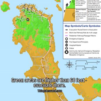 Ocean Village Beach Resort - Tofino: tsunami evacuation map - pay attention to the green areas. - Resorts Near Me - Tofino, British Columbia Ocean Village Beach Resort - Tofino: tsunami evacuation map - pay attention to the green areas. - Resorts Near Me - Tofino, British Columbia