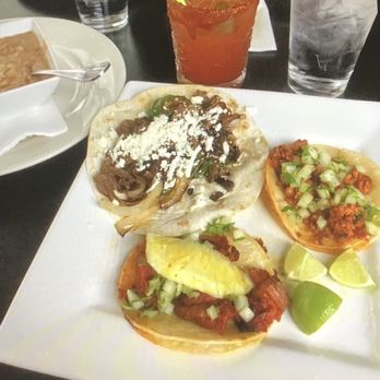 Pig Patas Tacos - Pastor taco, Chorizo taco, taco norteno, side of beans and spicy margarita - Tacos Near Me - Portland, Oregon Pig Patas Tacos - Pastor taco, Chorizo taco, taco norteno, side of beans and spicy margarita - Tacos Near Me - Portland, Oregon