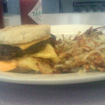 Clayton's Coffee Shop - (Greasy, salty) sausage biscuit - Coffee & Tea Near Me - Coronado, California