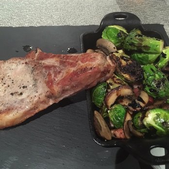 Social Deck + Dining - Cheshire Pork "Rack", with brussel sprouts. - Venues & Event Spaces Near Me - Oklahoma City, Oklahoma Social Deck + Dining - Cheshire Pork "Rack", with brussel sprouts. - Venues & Event Spaces Near Me - Oklahoma City, Oklahoma