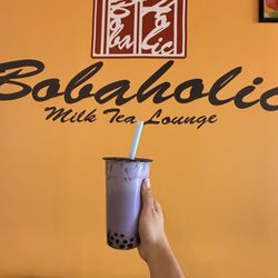 Bobaholic Milk Tea Lounge - Taro Milk Tea