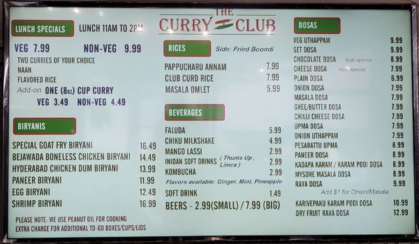 Menu photo 5 The Curry Club Chesterfield, MO Menu photo 5 The Curry Club Chesterfield, MO